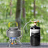 Odoland 3500W/6800W Windproof Camp Stove with Fuel Canister Adapter, Portable Collapsible Burner