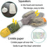 No Stuffing Dog Toys 3 Pack, Squeaky Dog Toys for Large Dogs, Plush Toys for Aggressive Chewers, Indestructible Crinkle Paper Duck Dog Toy, Puppy Chew Toys for Teething (Soft Plush)