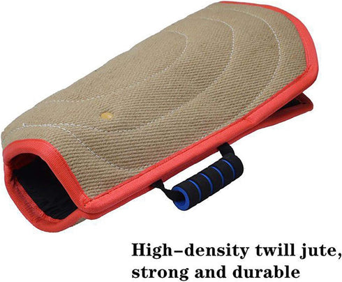 Morezi Dog Bite Sleeve Training Protection, Heavy Duty Jute for Pit Bull, German Shepherd, Mastiff - Red