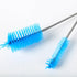 SLSON Aquarium Filter Brush - Flexible Double Ended Bristles, Stainless Steel Long Tube Cleaning Brush for Fish Tank