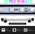 GreenSun LED Aquarium Light, Fish Tank Light with Remote Control, IP68 Waterproof Strip Bar Light, RGB Color Changing