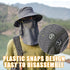 Fishing Hat for Men & Women, Outdoor Wide Brim Hat with UV Sun Protection, Face Cover & Neck Flap