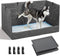Bhyhok Foldable Dog Litter Box with High Walls, Waterproof Indoor Dog Potty Tray
