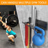 Gym Rack Organizer - Wall Mount Hooks for Olympic Barbells, Row Handles, Bats, Tools (E-Book Instruction Included)