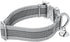 Extra Strong Aluminum Quick Release Nylon Dog Collar, 1.5 Inch Wide, Reflective Adjustable, Two-Color Stripe for Medium