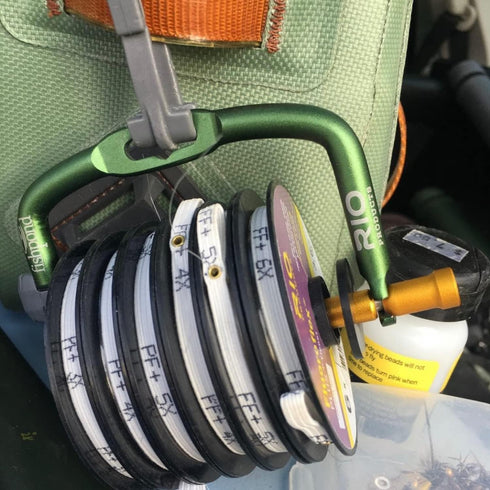 RIO Products Fly Fishing Tippet Head Gate, 30 Yard Spools, 2X-6X Powerflex Tippet, Clear