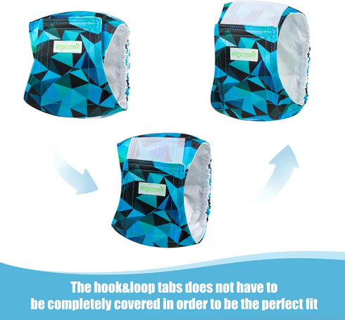 (5 Pack wegreeco Small Dog Diapers Male,Reusable Belly Bands for Male Dogs,Washable Doggie Puppy Male Diapers