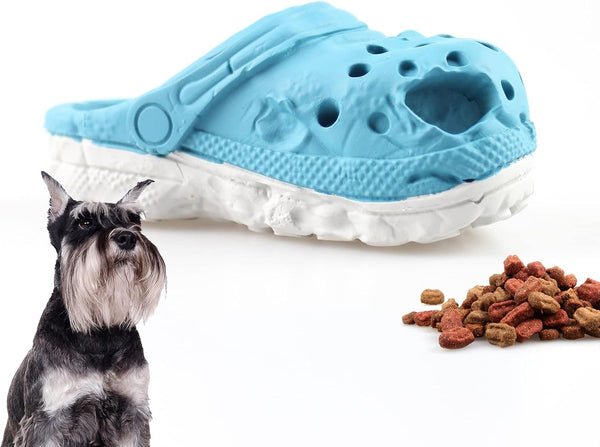 Dog Chew Toy, Durable Rubber Slipper Toy for Puppy, Tough Toys for Pet Training and Teeth Cleaning
