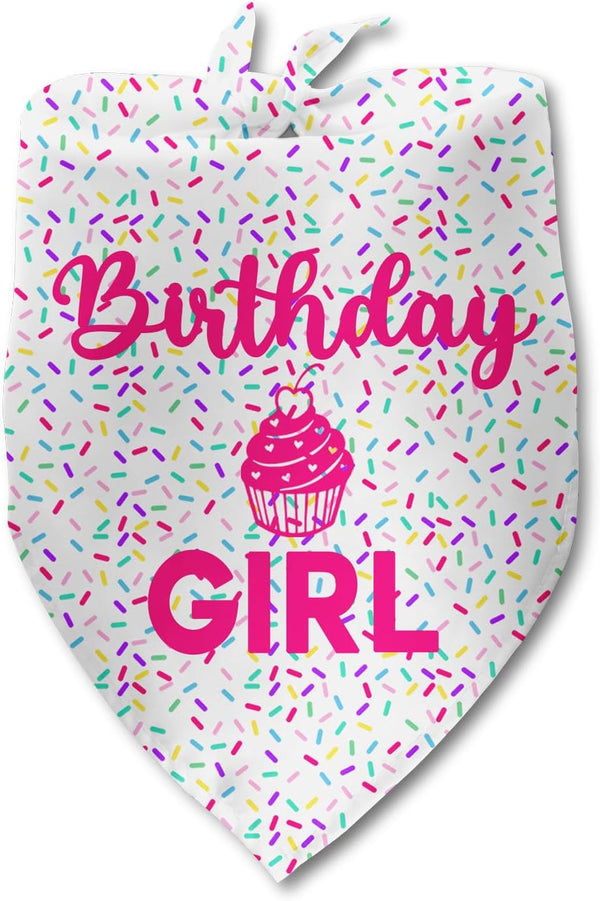 Luptiteuy Dog Birthday Bandana Birthday Girl Pet Scarf Bibs Accessories Party Supplies for