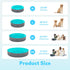 Swimming 32" 8") Sloosh Foldable Dog Kiddie Pool - Portable Hard Plastic Doggie Pool, Anti-Slip Collapsible Pets Bath