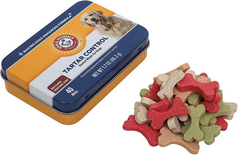 Hammer 40 Count Arm & for Pets Tartar Control Dental Mints for Dogs | Dog Dental Mints Help Reduce Plaque & Tartar
