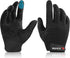 BEACE Full Finger Weight Lifting Gym Gloves with Anti-Slip Leather Palm for