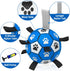 Dog Ropes Toys Soccer Ball with Straps, Interactive Tug of War Toy, Durable Dog Balls for Small & Medium Dogs - Blue &