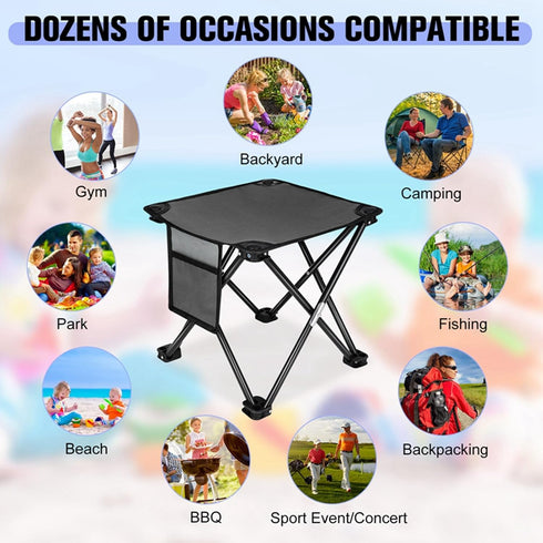2 Pack KABOER Folding Camping Stool Portable Outdoor Camping Chair for Fishing BBQ Hiking Gardening and Beach,Travel