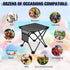 2 Pack KABOER Folding Camping Stool Portable Outdoor Camping Chair for Fishing BBQ Hiking Gardening and Beach,Travel