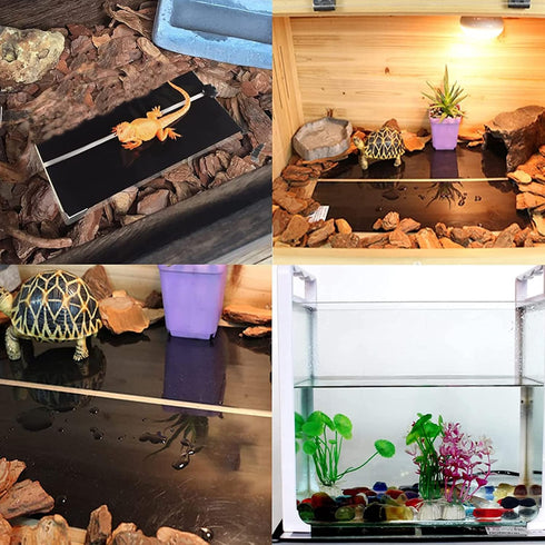 2 Pack 14 W Reptile Heating Pad - Under Tank Heater with Temperature Control for Reptiles, Turtle, Tortoise, Snakes,