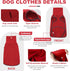 ROZKITCH Dog Winter Coat, Soft Pullover Pajamas, Windproof Cold Weather Jacket for Small Medium Large Dogs (Bright Red,