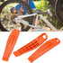 VBESTLIFE Bike Tire Levers, 3Pcs High Strength Ergonomic Tools for Road and Mountain Bike Tire Removal in Orange