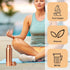 Pure Copper Water Drinking Bottle - Large Handcrafted Ayurvedic Leak Proof 34oz Copper Vessel for Drinking Water