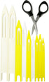 Fishing Net Repair Needle Kit: 9pcs Shuttles for Weaving and Sewing Fish Cast Net