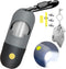 Dog Poop Bag Dispenser with Built-in LED Flashlight and Metal Clip for Leash, Pet Waste Bag Holder, Dog Walking