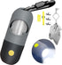 Dog Poop Bag Dispenser with Built-in LED Flashlight and Metal Clip for Leash, Pet Waste Bag Holder, Dog Walking