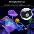 Uniclife Silicone Lotus Ornament - Glowing Effect Aquarium Decoration with Suction Cup for Fish Tank
