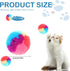 KALIONE 30 1.2-inch Pcs Soft Plush Cat Ball Rainbow Cat Toy Balls Fuzzy Kitty Balls Kitten Puff Balls Colorful Cat Pom