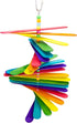 by M&M 1112 Rainbow Chew Stick - Handcrafted Breakable Turnable Hanging Bird