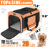 Large Cat Carry Bag, Soft Shell Pet Transport Crate for Shih-Tzu, 18x12x12 Top Opening Kennel for Small Animals
