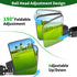 Golf Cart Side Mirrors - Universal Folding Rear View Mirror for 0.75"-1.25" Square Rail, Fits EZGO and Club Car