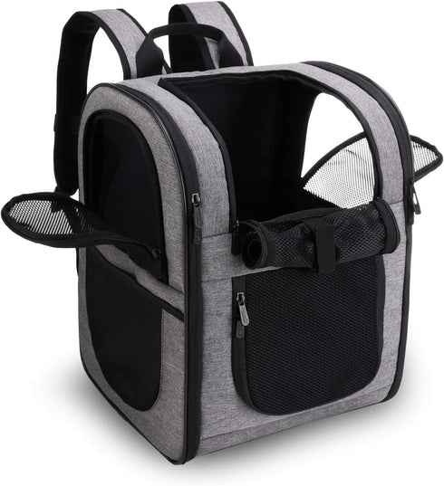 Apollo Walker Pet Carrier Backpack for Large/Small Cats and Dogs, Safety Features and Cushion Back Support for Travel