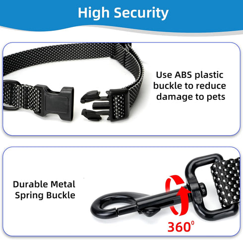 9ft Dog Leash Waist Leash for Hands-Free Walking, Adjustable Heavy Duty Training Belt for Pet Supplies