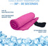 FROGG TOGGS Chilly Pad Pro Sport Microfiber Instant Cooling Towel, Machine Washable, Reusable 31"x6"
