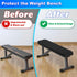Easecos Weight Bench Cover, Gym & Workout Bench Protective Cover for Flat Exercise Sit-up Fitness Bench - Stretchy