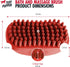 Tuff Pupper Dog Bath Brush, Silicone Pet Hair Remover for Shampooing & Massaging Dogs