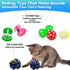 27 Packs Set, Cat Toys Combo Cat Catnip Fish and Ball Toy, Cat Bell Balls Crinkle Balls, Cat Spring Toys, Plush Mices