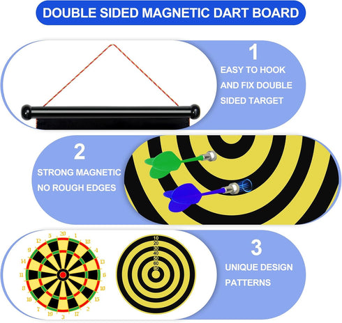 Vnmkp 12 5 6 7 8 9 10 11 12 (12 Magnetic Dart Board Outdoor Game Suitable for Children to Play Comes with Darts Best