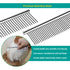3 Pack Dog Combs for Grooming, Metal Cat Comb with Round Ends, Stainless Steel Pet Grooming Comb