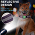 Airtag Dog Collar, Waterproof Holder, Luminous Reflective Adjustable Pet Collar for Heavy Duty Dogs, Purple, XL