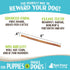 Raw Paws Thin Bully Sticks for Small Dogs, 6-Inch (5 Count) - Low Odor Chews, Free-Range Pizzle Sticks, Rawhide