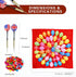 Lerboai Set 2 500 Balloon Dart Board, Carnival Fair Balloon Pop Game, Balloon Dart Game Board with Darts & Balloons