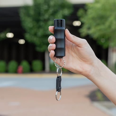SABRE Maximum Police Strength OC Pepper Spray, Quick Release Keychain for Easy Carry, 0.54 fl oz