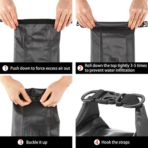 Waterproof First Aid Kit Roll Top, Emergency Kit with Waterproof Contents for Fishing and Camping