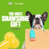 Gnawsome 6.5” Spiky Squeaker Bone Dog Toy, Medium, Durable for Heavy Chewers, 100% BPA-Free