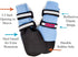Bark Brite Dog Boots, Lightweight Neoprene Paw Protector in Blue Md, 5 Sizes for Comfort and Breathability