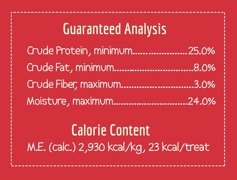 Wholesomes Bruno's Jerky Strips Grain Free Dog Treats, 25 oz - Red