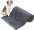 KinHwa Dog Towel, Super Absorbent Microfiber Drying Towel for All Dogs and Cats, 30inch x 50inch Gray with Embroidered