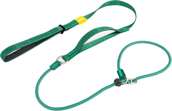 Dog Slip Lead - 5FT Fine Webbing Training Leash, Heavy Duty & Durable, Easy-Control for All Dogs (Green)