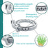 Natural Flea and Tick Collar for Puppies - 24-Month Protection, Waterproof, Strong Pest Control, includes Free Flea